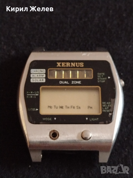Колекционерски електронен часовник XERNUS CHRONO, ALARM,SOLAR топ модел перфектен - 26819, снимка 1