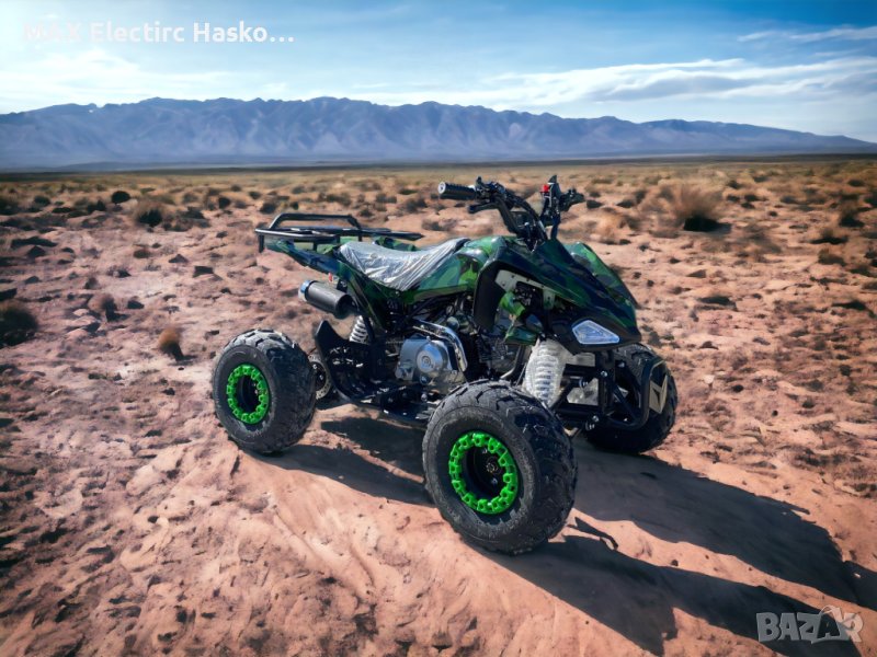 Бензиново ATV/АТВ 110cc МаxMotors Grizzly Sport - Green Camouflage, снимка 1