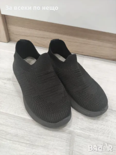 Детски Черни Маратонки От Плат Тип Чорап 31 номер, снимка 1