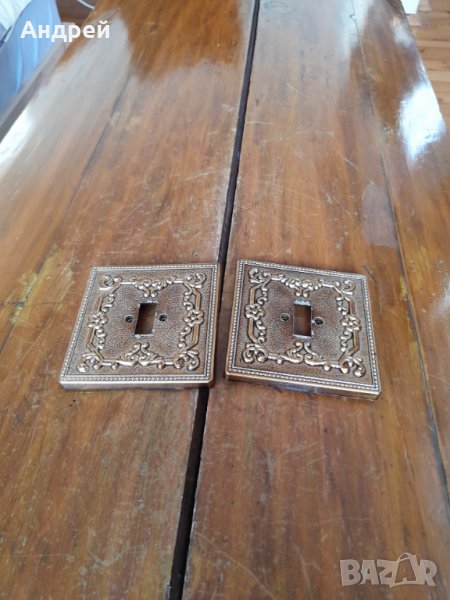 Стара декоративна капачка,капачки за електрически ключ #6, снимка 1