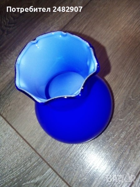 Малка синя ваза, снимка 1