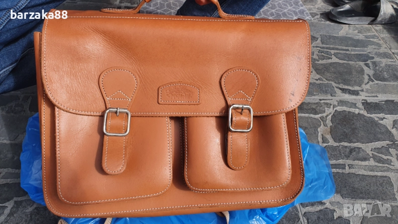 Стара кожена чанта Отлична, снимка 1