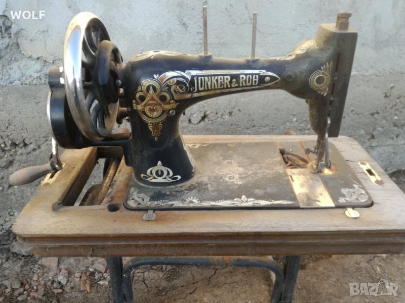 Junker & Ruh Karlsruhe Baden 1900г стара немска шевна машина, снимка 1