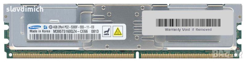 Рам памет Сървър RAM Samsung модел m395t5160qz4-ce66 4 GB DDR2 667 Mhz честота, снимка 1