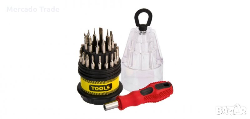 Магнитна отвертка с 31 накрайника и калъф , снимка 1