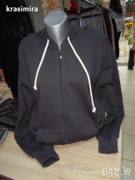 ватирани суичъри в тъмно синьо с размери Л,ХЛ,2ХЛ, снимка 1