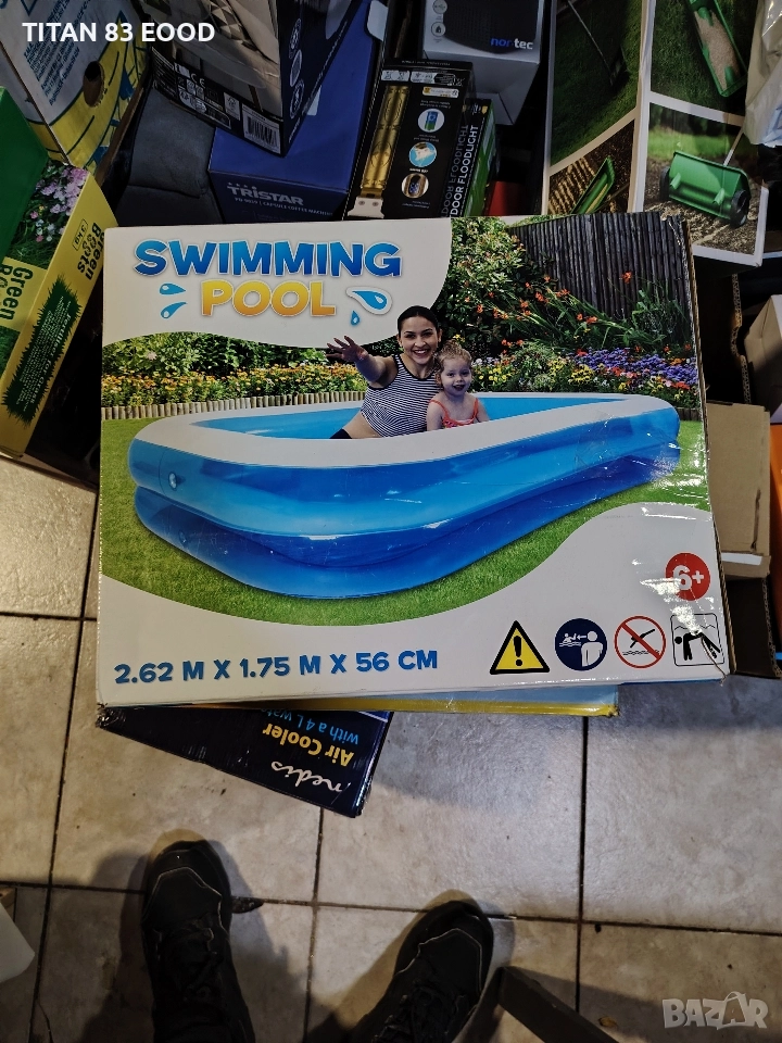 Надуваем басейн Intex - Swim Center™, Family pool, 262 x 175 x 56 см, снимка 1