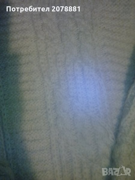 Плетен пуловер 100 %вълна , снимка 1