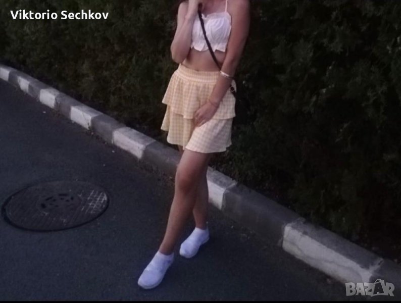 Жълта поличка на карета H&M, снимка 1