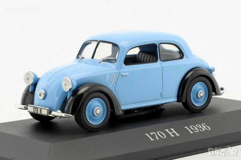 Mercedes-Benz 170 H W28 1936 - мащаб 1:43 на IXO/Altaya модела е нов в PVC дисплей-кейс, снимка 1