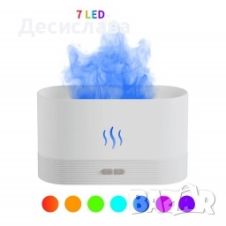 Компактен ултразвуков арома дифузер с вградени LED светлини., снимка 1