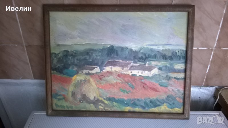 картина-селски пейзаж, снимка 1