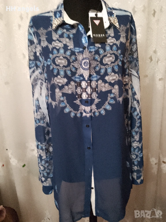 Guess маркова риза с камъни, снимка 1