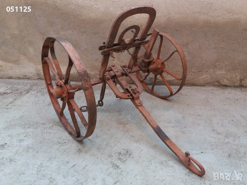уникален колесар, теглич от каруца , снимка 1