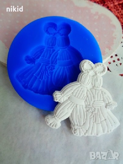 Мартеница Пижо и Пенда силиконов молд форма за декорация торта фондан шоколад , снимка 1