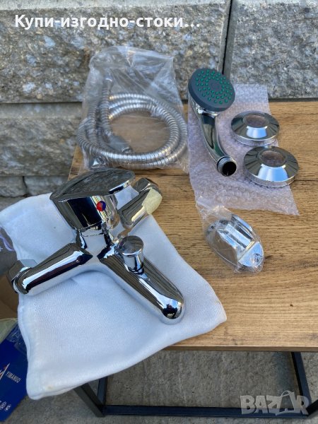 Смесител и подвижен душ за баня, снимка 1