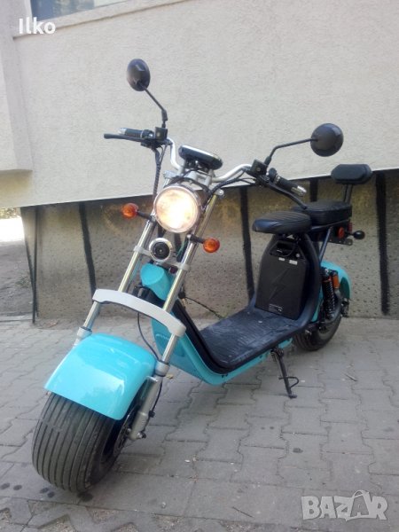 Промоция!!! Двуместен Електрически скутер ЧОПЪР City Harley 2000 Вата, снимка 1