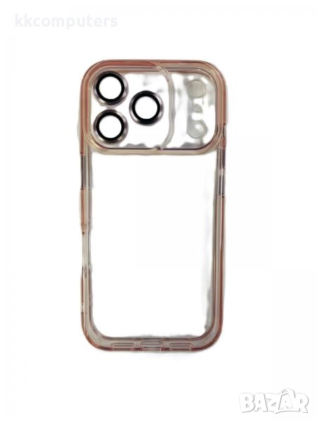 Калъф силикон Clear Camera Protect / Розов-прозрачен / за iPhone 17 Pro Max 6.9 Баркод : 3132431, снимка 1