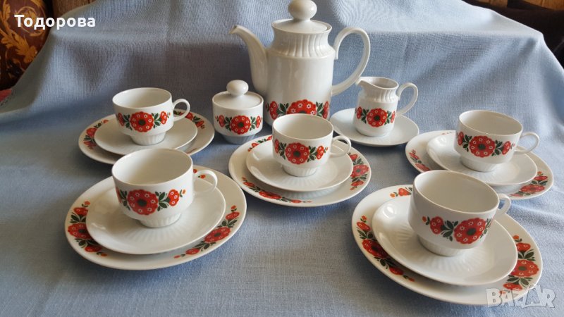 Порцеланов сервиз за кафе и десерт - Бавария, снимка 1