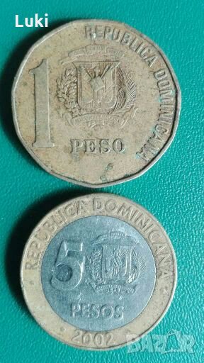 1 и 5 Песос Доминиканска Република, снимка 1