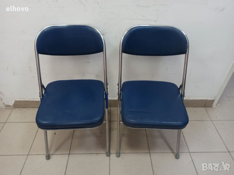 Метален сгъваем стол, снимка 1