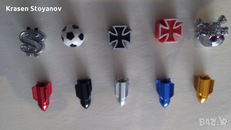 Капачки за вентили на велосипед, колело,кола, мотор, мотор, скутер и т.н., снимка 1