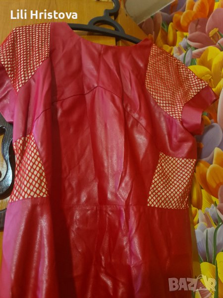 Рокля от еко кожа , снимка 1