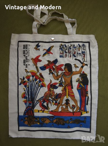 Оригинална египетска текстилна чанта торба Tote Bag НОВА, снимка 1
