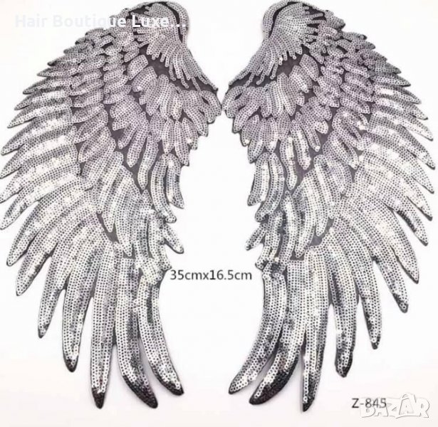 5 ЛЕВА ‼️ Нашивки за дрехи от пайети ⭐️  Налични в сребрист и златист вариант 😍 , снимка 1