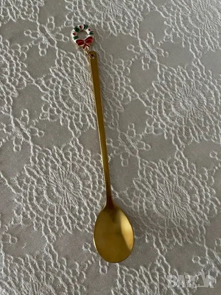 Чаена лъжичка с коледен акцент, снимка 1