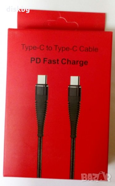 Нов кабел от TYPE C на TYPE C, 1 метър, снимка 1