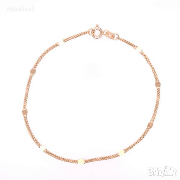 Златна дамска гривна 1,31гр. 18,0см. 14кр. проба:585 модел:33721-4, снимка 1