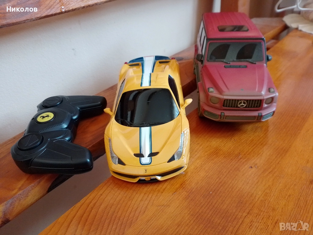 Ferari 458 1/24 "10лв"!+Подарък AMG G63+8бр Батерии!, снимка 1