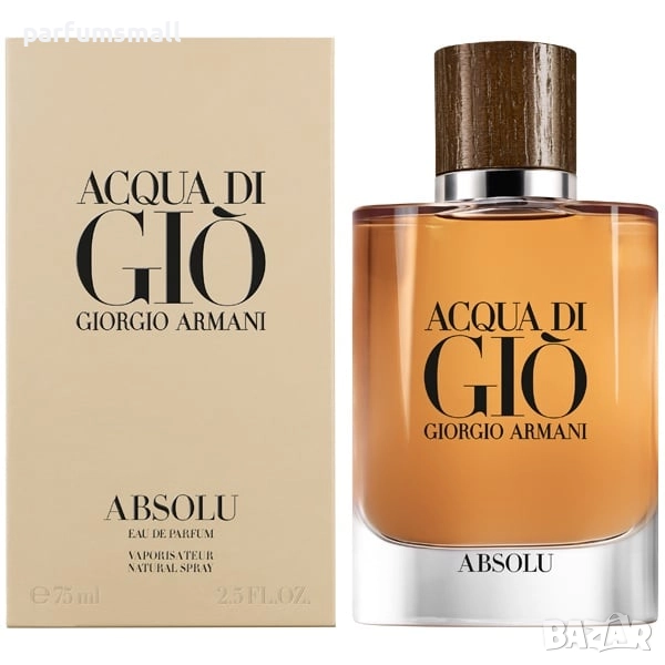 Giorgio Armani Acqua Di Gio Absolu за мъже 100 ml Le parfum Мъжки парфюм, снимка 1