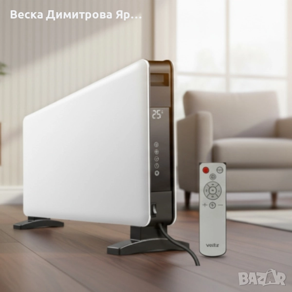 Конвектор Voltz – 2000W, LED дисплей, WiFi управление през TUYA Smart App,, снимка 1