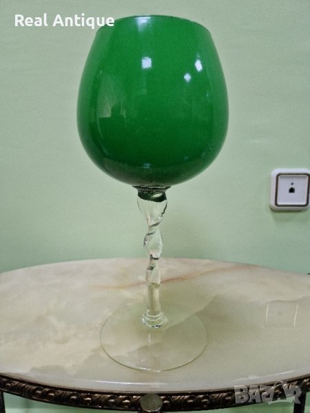 Уникална много красива антикварна кристална чаша , снимка 1