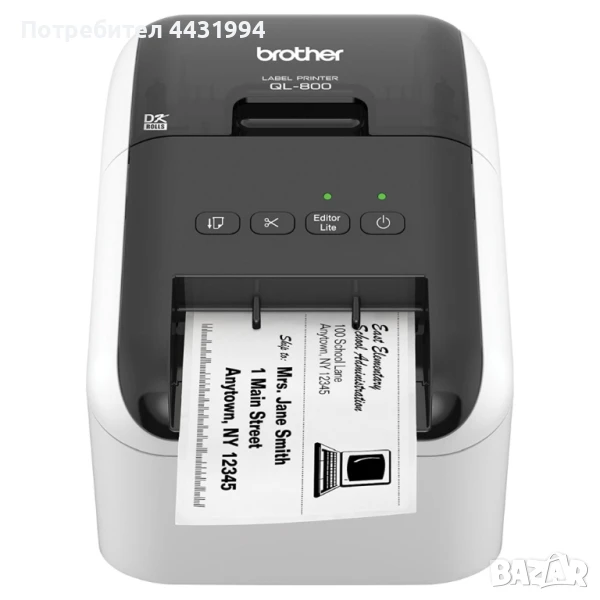 Етикетен принтер, Brother QL-800 Label printer, снимка 1