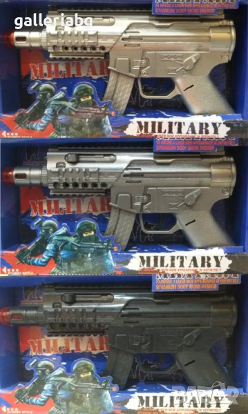 Военни детски пистолети със светлини и звуци - пистолет, снимка 1