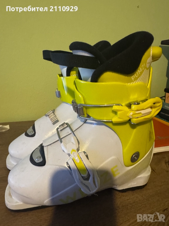 ДЕТСКИ СКИ ОБУВКИ 500 PUMZI, ЖЪЛТИ, снимка 1