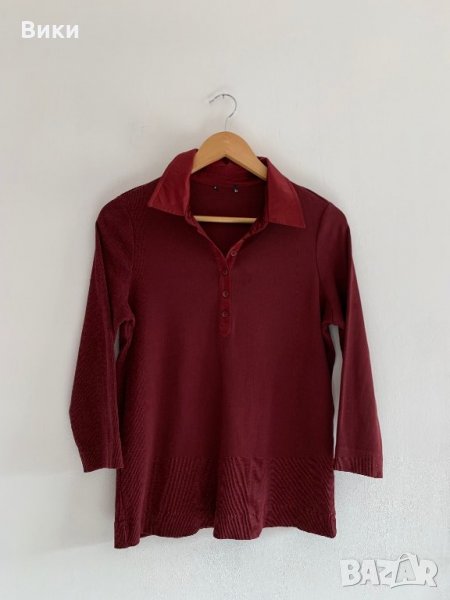 Дамска блуза бордо, снимка 1
