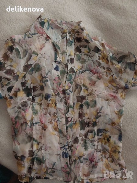 ZUCCHERO. Made in Italy. Size S-M 100% Коприна, снимка 1