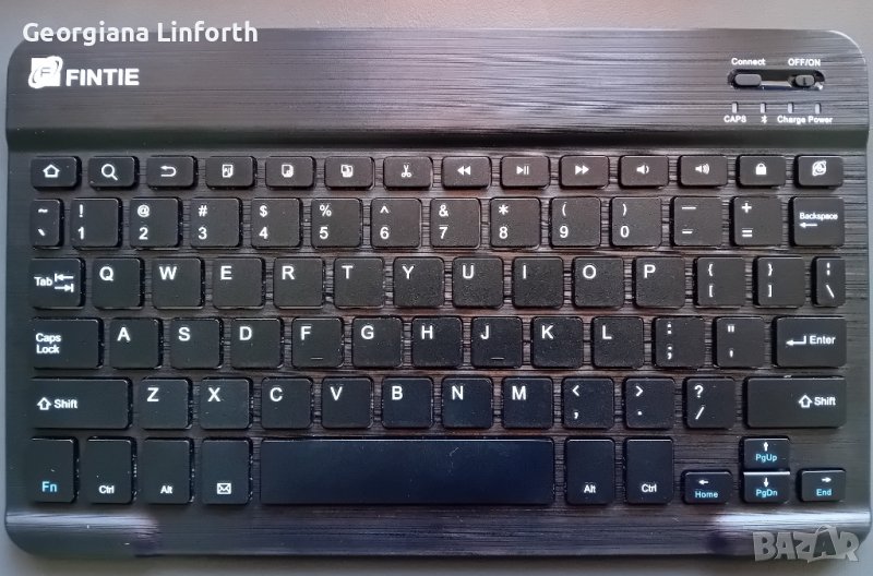 Fintie 7 инча (4 мм) ултра тънка безжична Bluetooth клавиатура за Android таблети, снимка 1