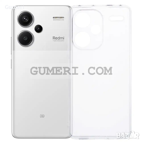 Силиконов Гръб Със Защита За Камерата За Xiaomi Redmi Note 13 Pro+, снимка 1