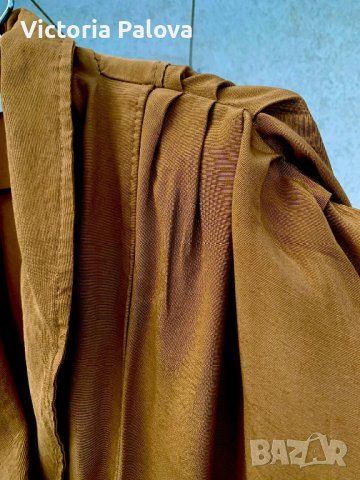 Бутикова рокля цвят горчица, снимка 11 - Рокли - 43636343