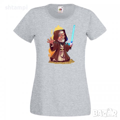 Дамска тениска Star Wars Obi Wan Игра,Изненада,Подарък,Геймър,, снимка 5 - Тениски - 36789346
