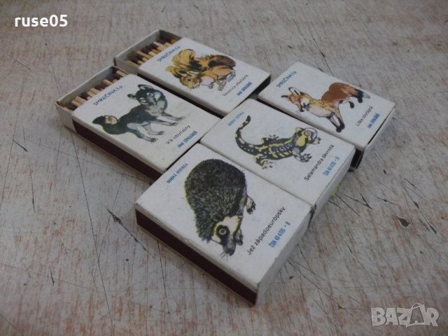 Лот от 5 бр. неизползвани кибрита с рисунки на животни, снимка 2 - Други ценни предмети - 27962578