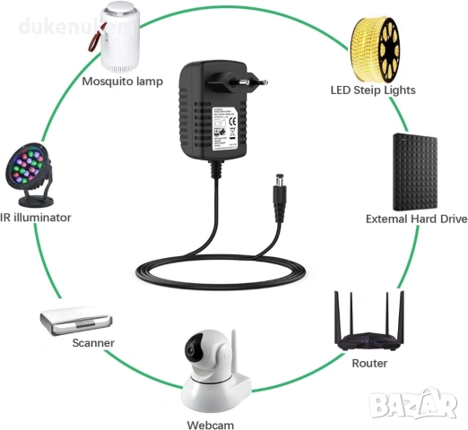 Универсално захранване 12V 2A – 24W със 7 накрайника, снимка 7 - Друга електроника - 53242469