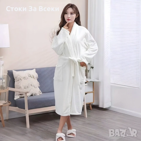 Дамски мек халат с връзки - класически комфорт, снимка 11 - Други - 53490768