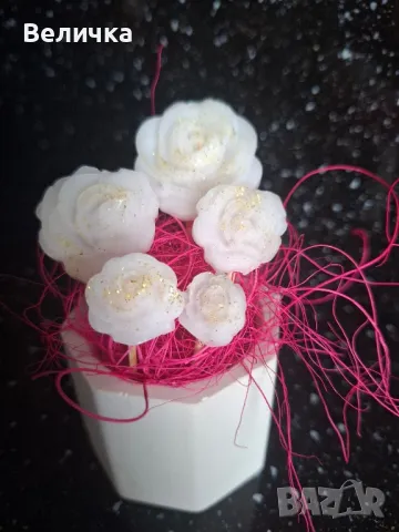 букет от Рози за Цветница, снимка 5 - Изкуствени цветя - 49517276