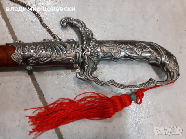 Красива азиатска сабя,меч,ятаган,острие, снимка 2 - Колекции - 39441813